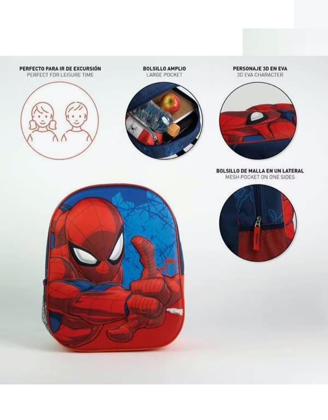 Mochila 3D de Spiderman, ¡estarán listos para cualquier misión! - Imagen 5