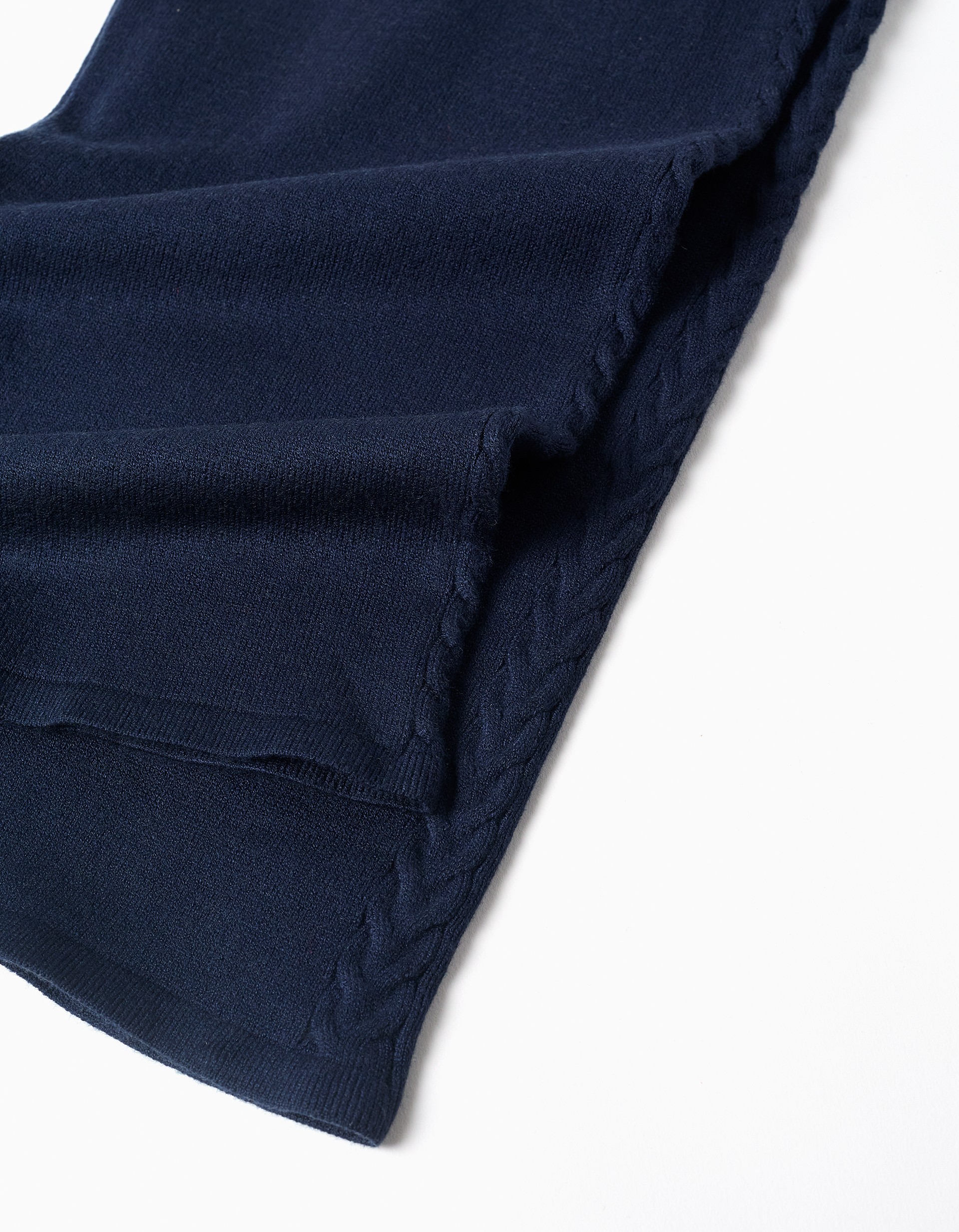 Pantalón Niña Punto Azul Marino Trenzado - Imagen 4