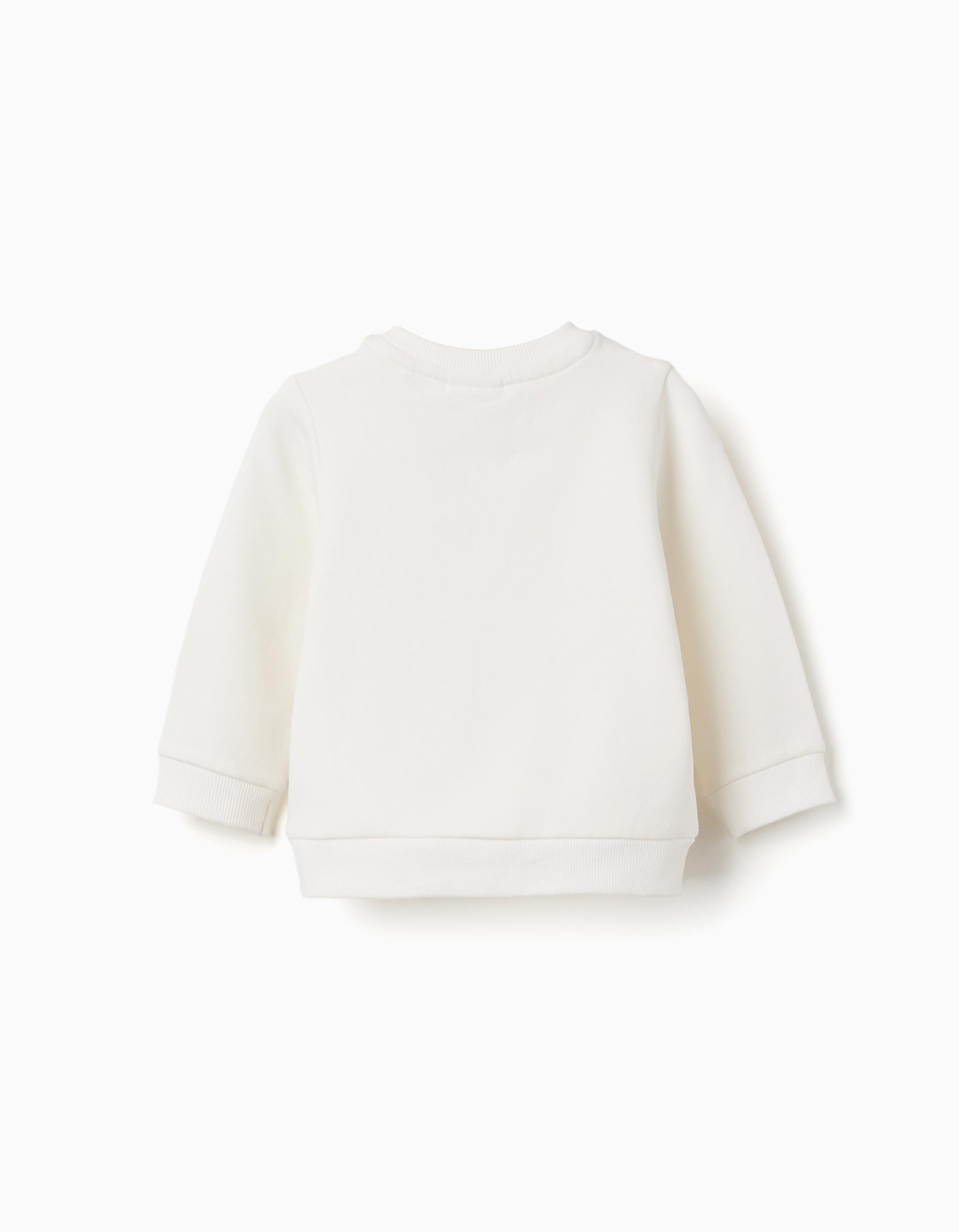 Camiseta Bebé Niño Blanca Con Casita Sol - Imagen 2