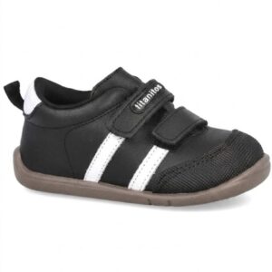 deportiva titanitos negro mauro b500. deportiva barefoot negra. Deportiva para bebe negra