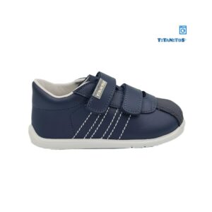 deportiva titanitos azul b500 carlos, navy blanco . deportiva barefoot azul. Deportiva para bebe azul