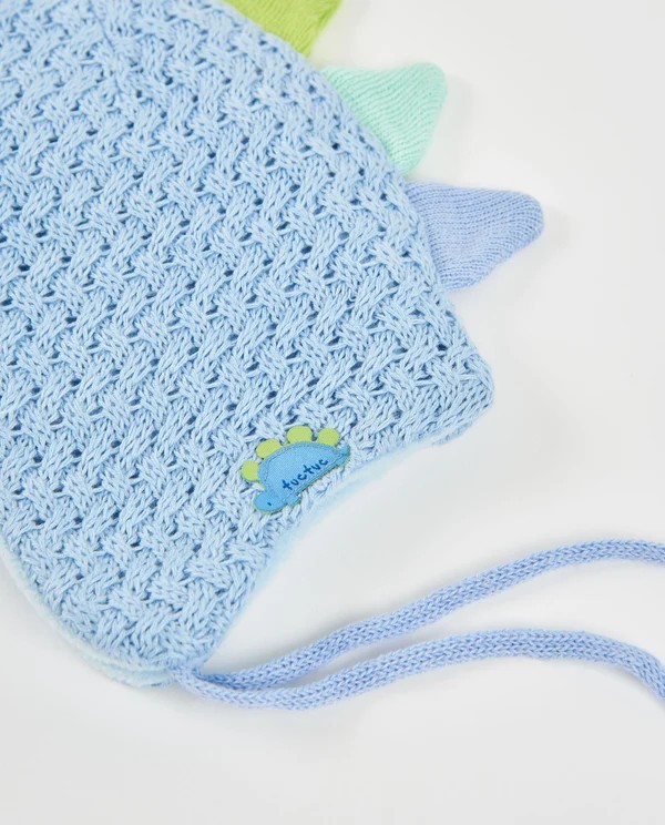 Gorro Bebé Dinosaurio Azul - Imagen 3