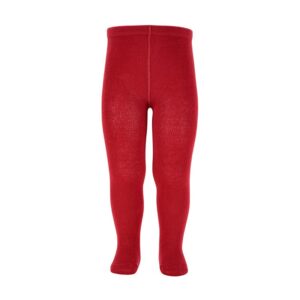 Leotardo Cóndor punto liso red velvet rojo intenso cintura elástica suave elástico