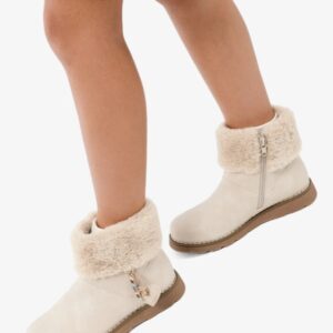 Botas Beige Forro Pelo Charms Botas montaña niña Conguitos beige claro efecto ante nobuk forro pelo sintético cremallera interior suela TPR marrón claro charm CONGUITOS colores charm corazón