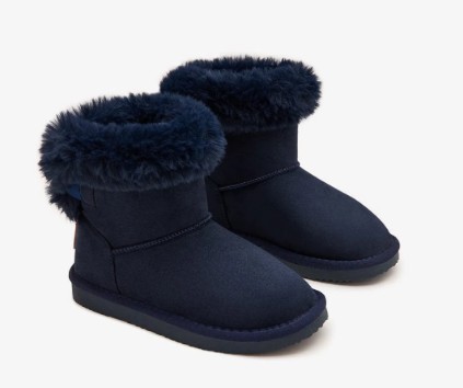 Botas Australianas Con Lazo Azul Marino - Imagen 3