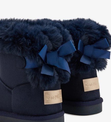 Botas Australianas Con Lazo Azul Marino - Imagen 5