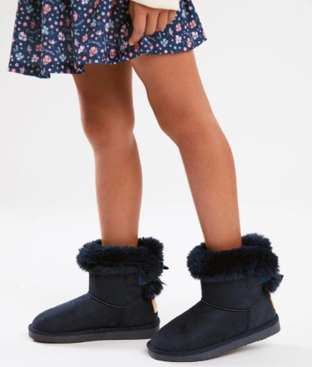 Botas Australianas Con Lazo Azul Marino - Imagen 4