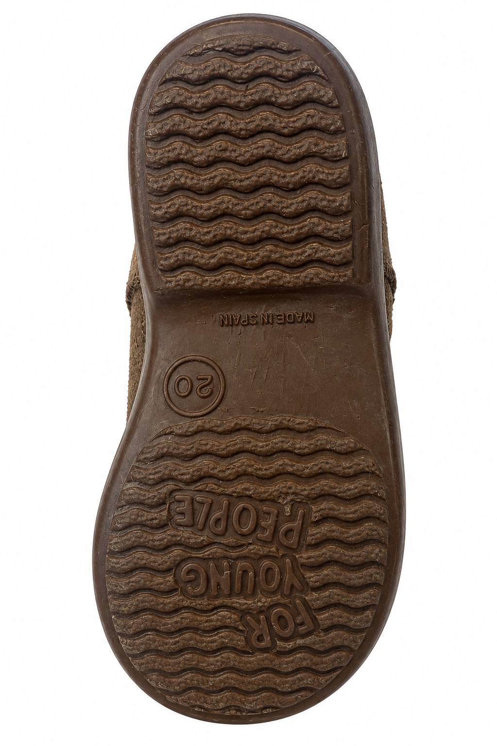 Botas De Serraje Picado Taupe - Imagen 4