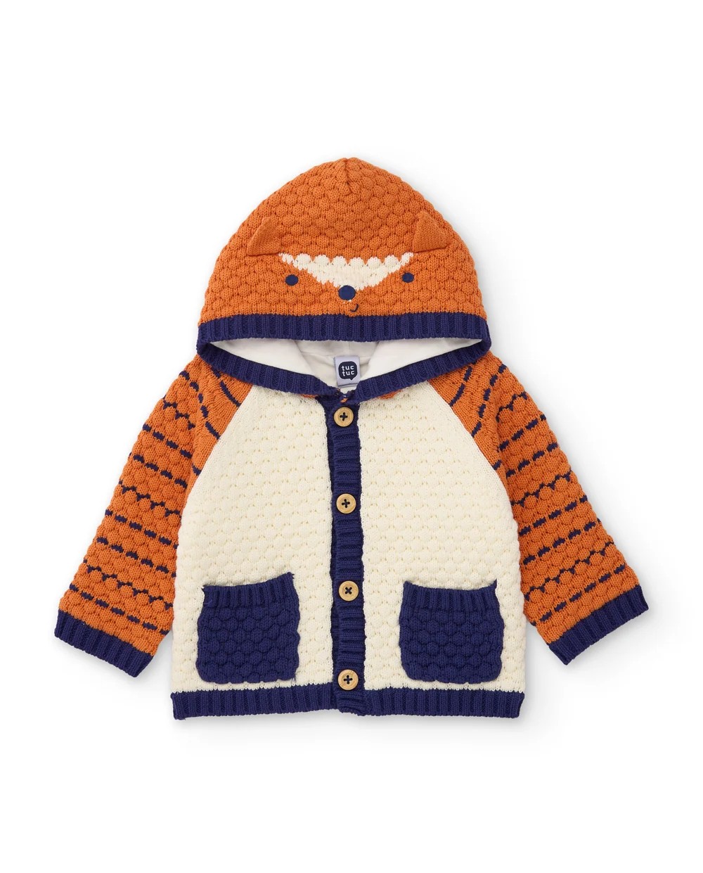 Chaqueta de punto para bebe para invierno forrada marca tuc tuc