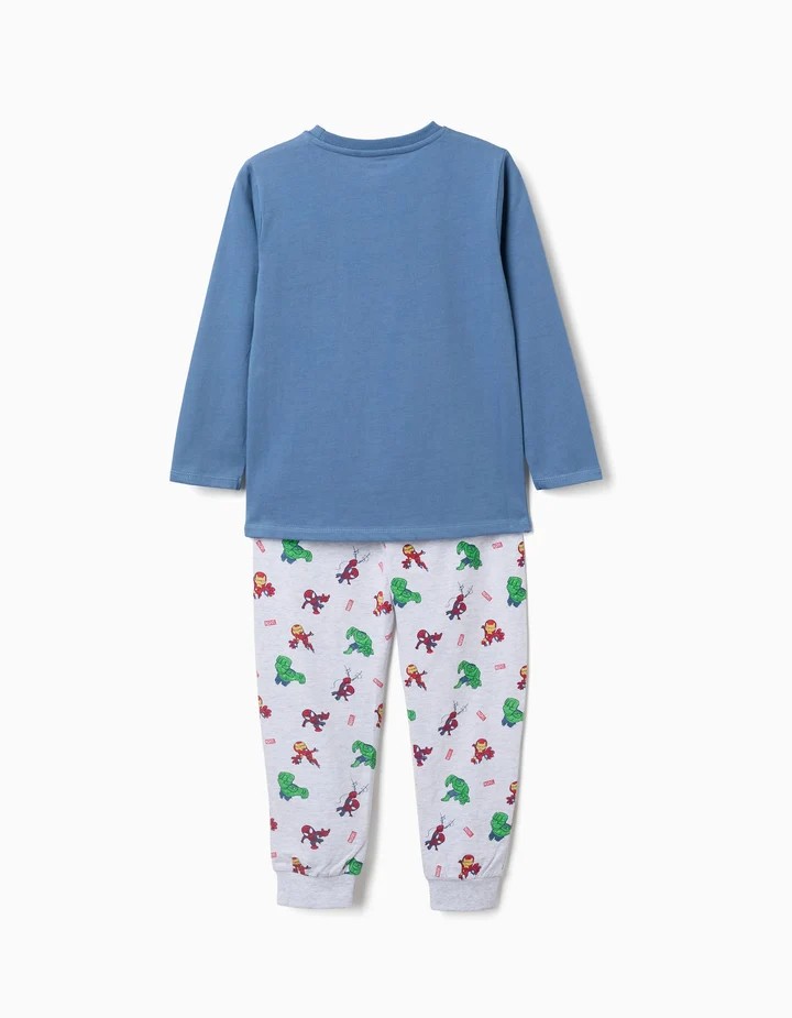 Pijama largo de Marvel, marca Zippy 100% algodon.