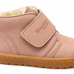 Botas barefoot rosas de niña con borreguito