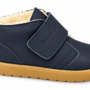 Botas barefoot para niño Blanditos Ottawa color marino 27 con forro de borreguito