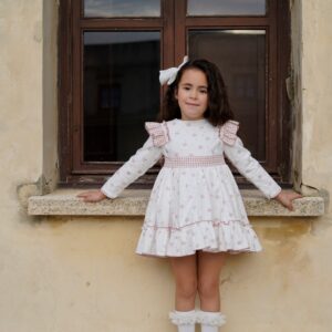 Vestido de manga largar niña, vestido de ceremonia de invierno, marca dbb