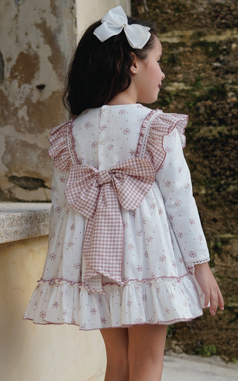 Vestido de manga largar niña, vestido de ceremonia de invierno, marca dbb
