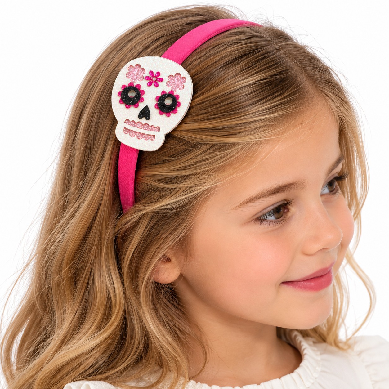 Diadema para Halloween bonita de calavera